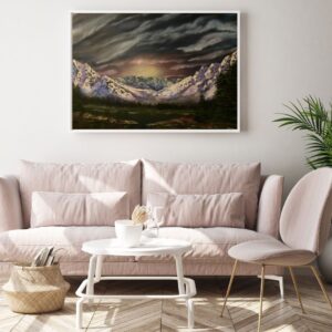 Custom Mountain oil Painting